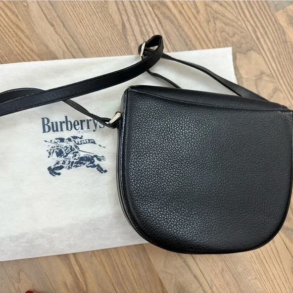 Burberry Black Pebbled Leather Crossbody - Picture 5 of 11